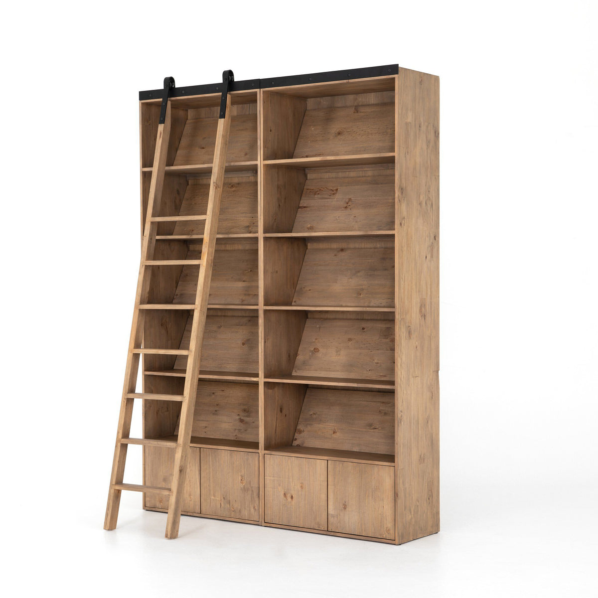 Bane Double Bookshelf W/ Ladder
