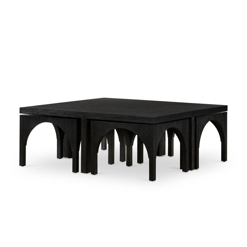 Amara Coffee Table W/Nesting Arch Stools