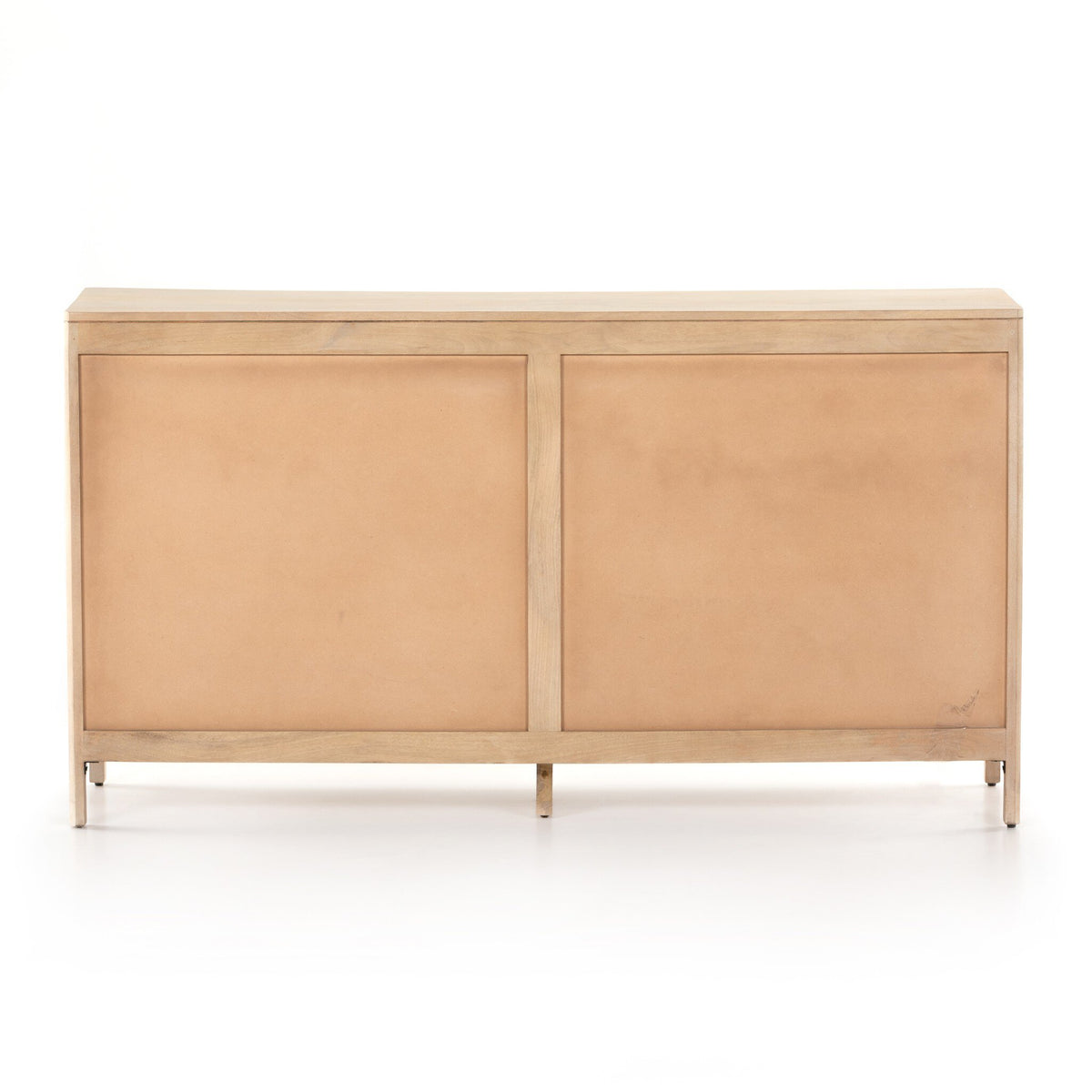a wooden cabinet with two drawers