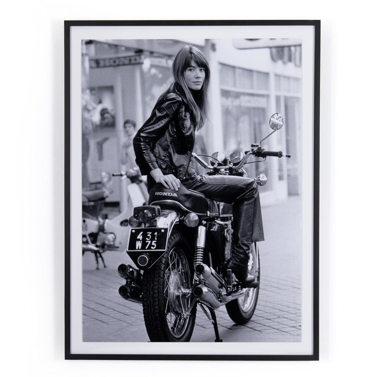 Françoise Hardy On Bike By Getty Images