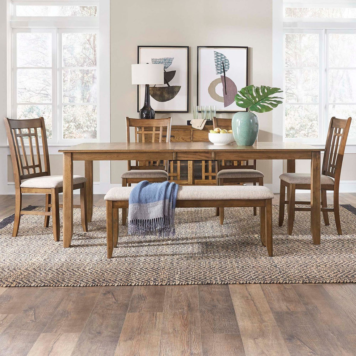 227-CD-6RTS - 6 Piece Rectangular Table Set - Liberty Furniture