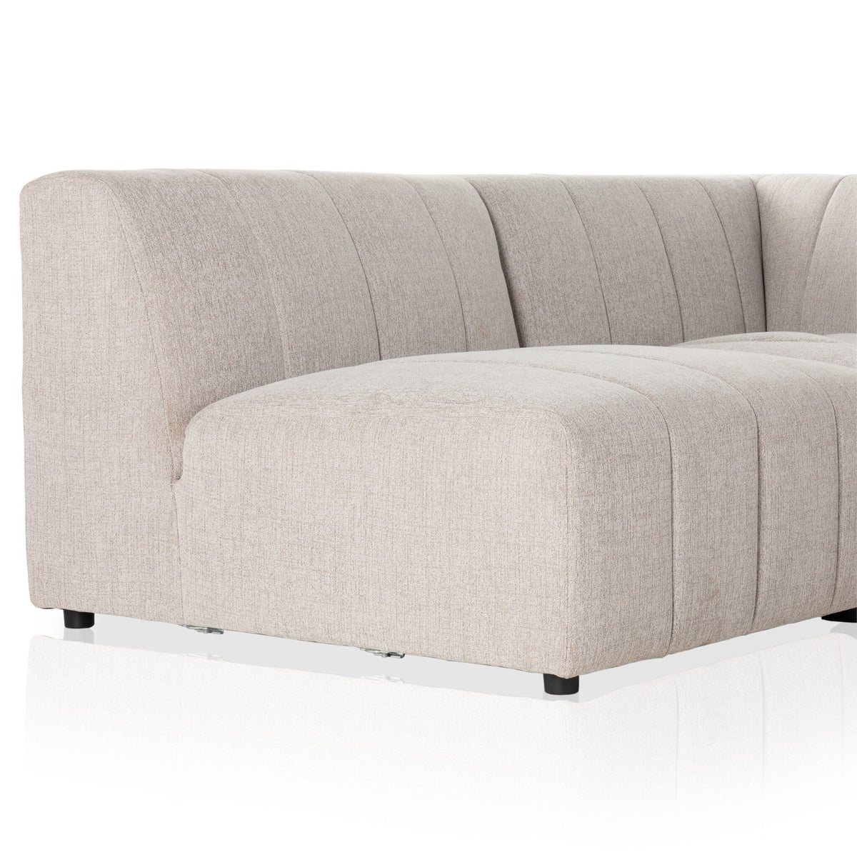 Langham Channeled 5 Pc Sectional W/ Raf Chaise