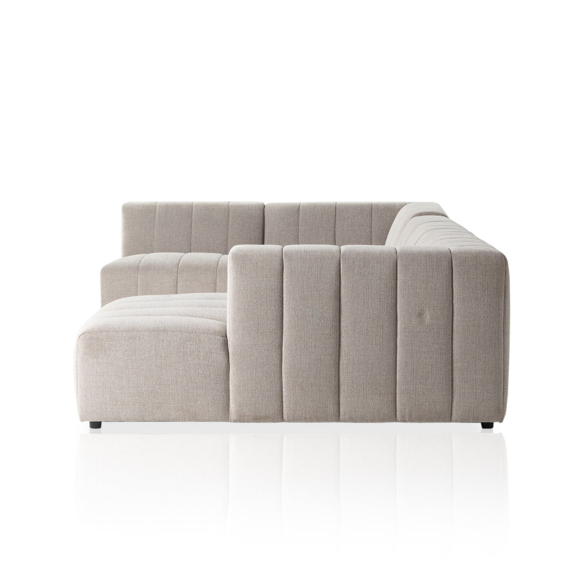 Langham Channeled 5 Pc Sectional W/ Raf Chaise