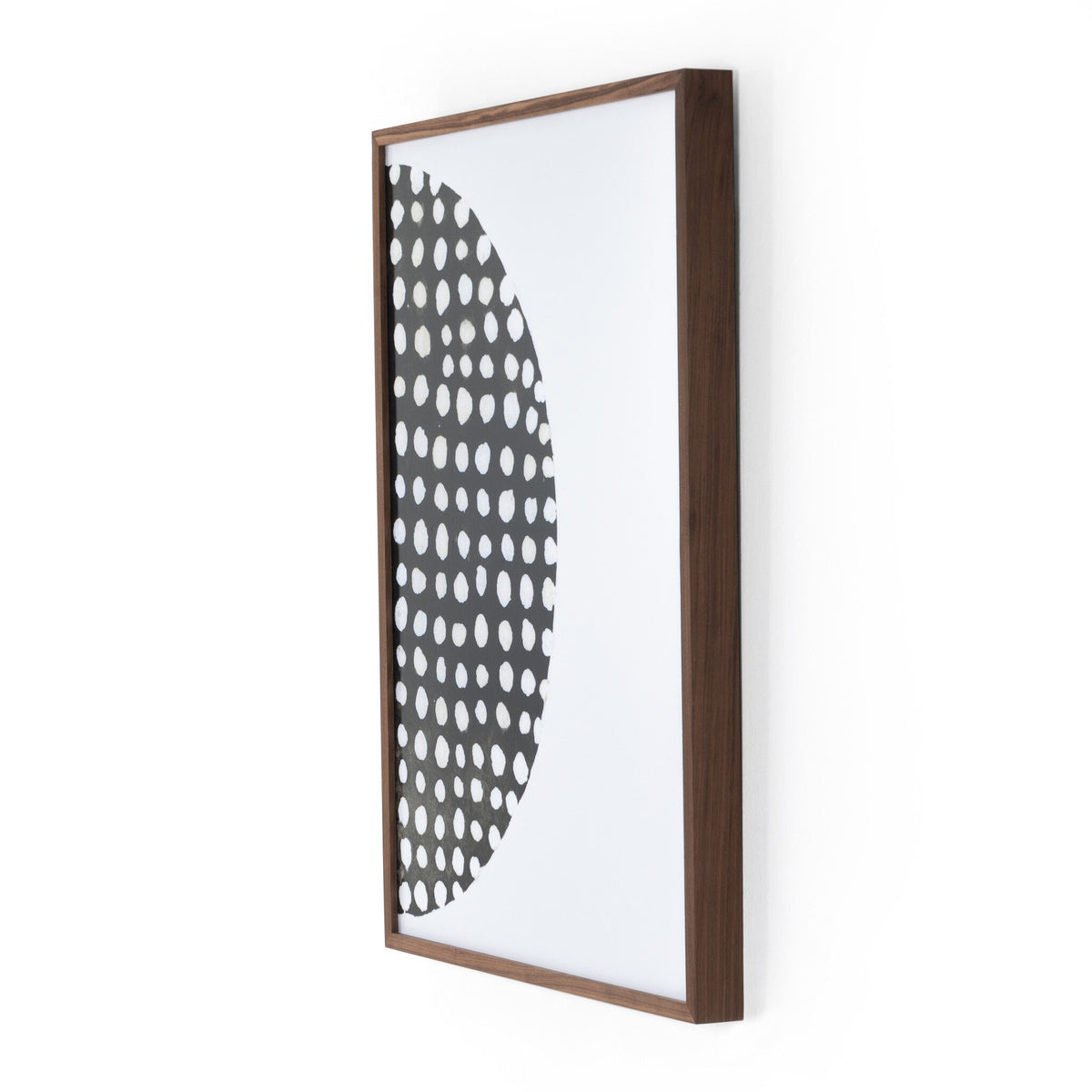 a picture frame with a black and white design