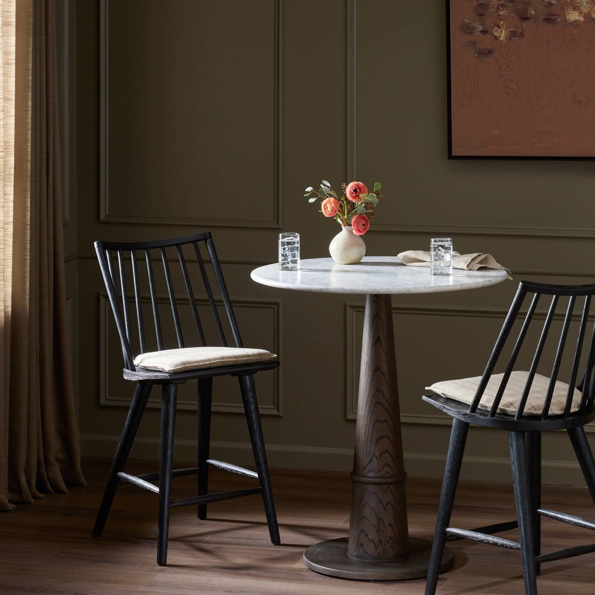 Lewis Windsor Stool With Cushion