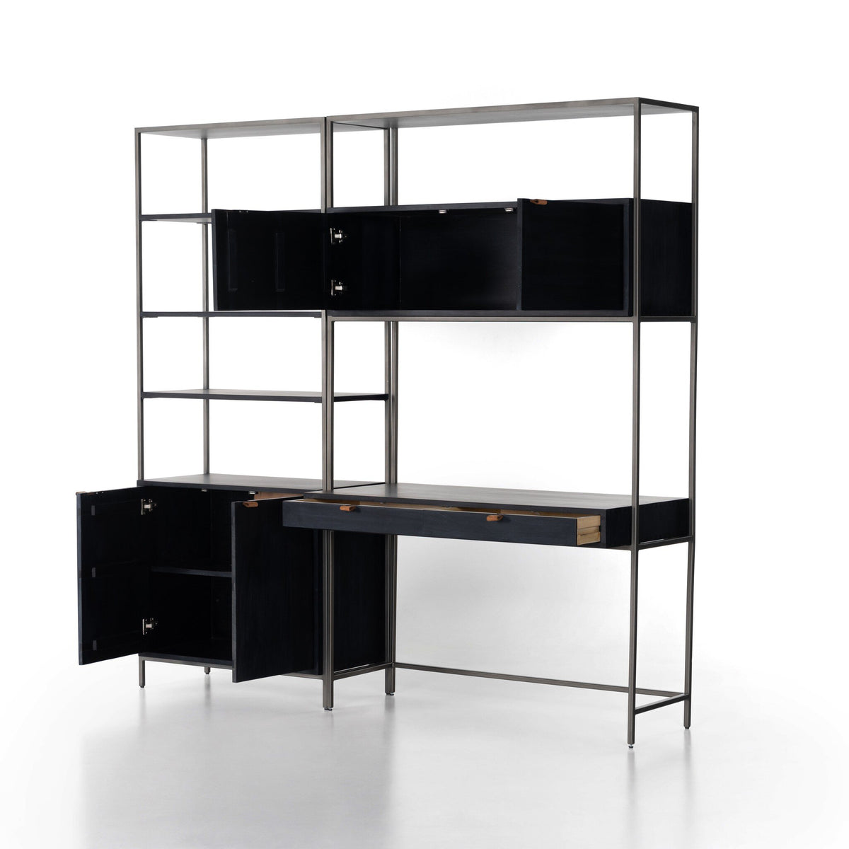Trey Modular Wall-Bookcase-Desk