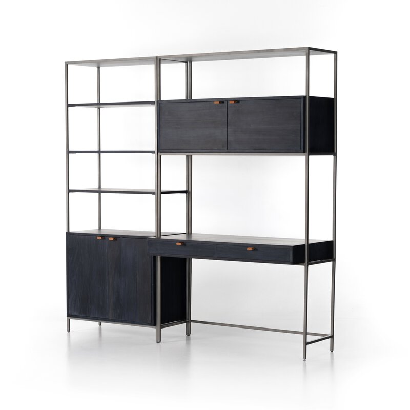 Trey Modular Wall-Bookcase-Desk
