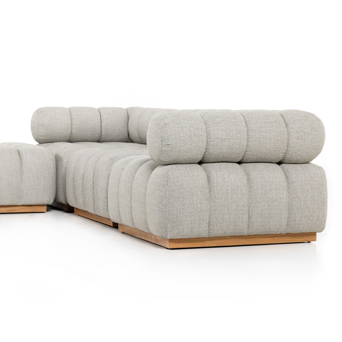 Roma Outdoor 3pc Sectional W/ Ottoman