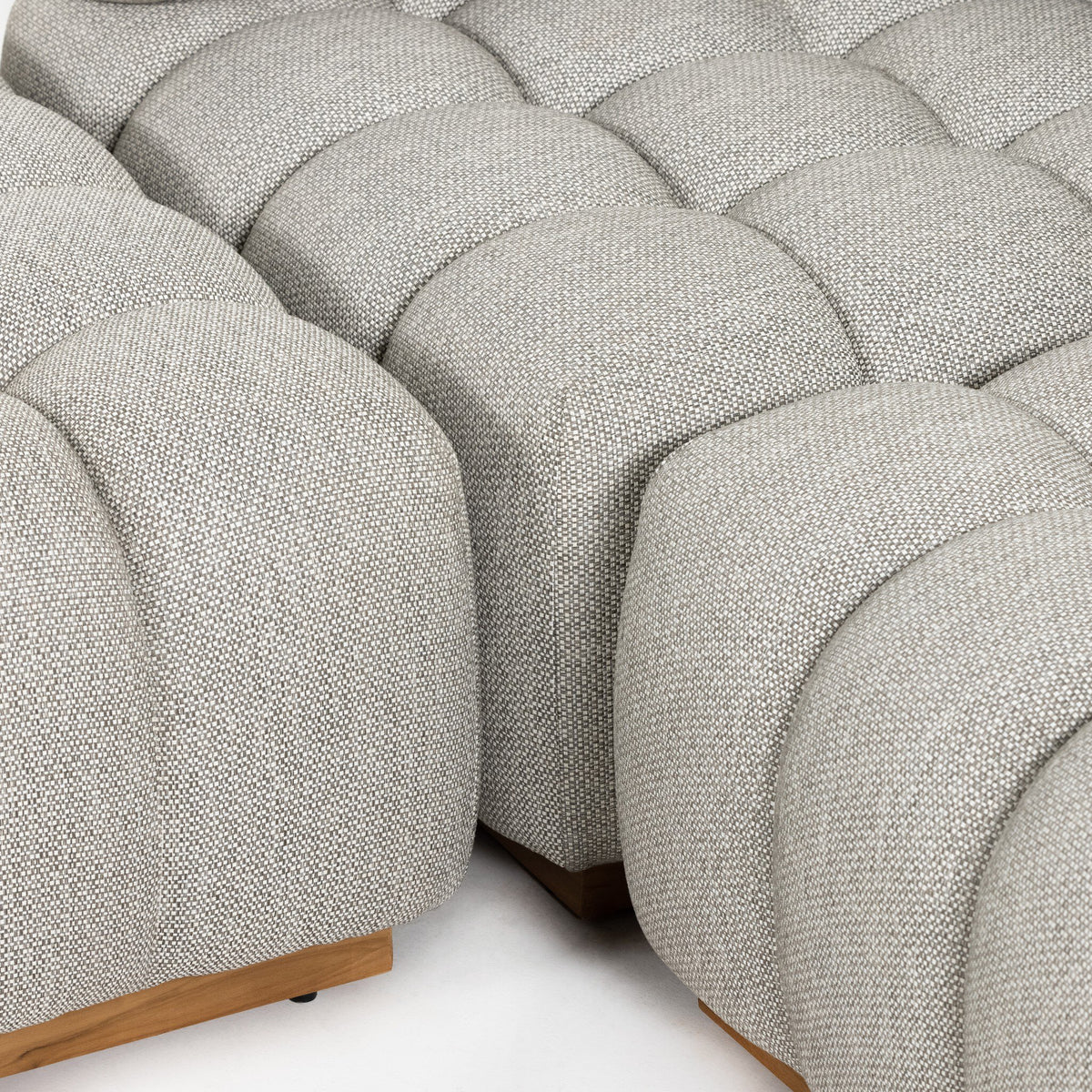 Roma Outdoor 3pc Sectional W/ Ottoman