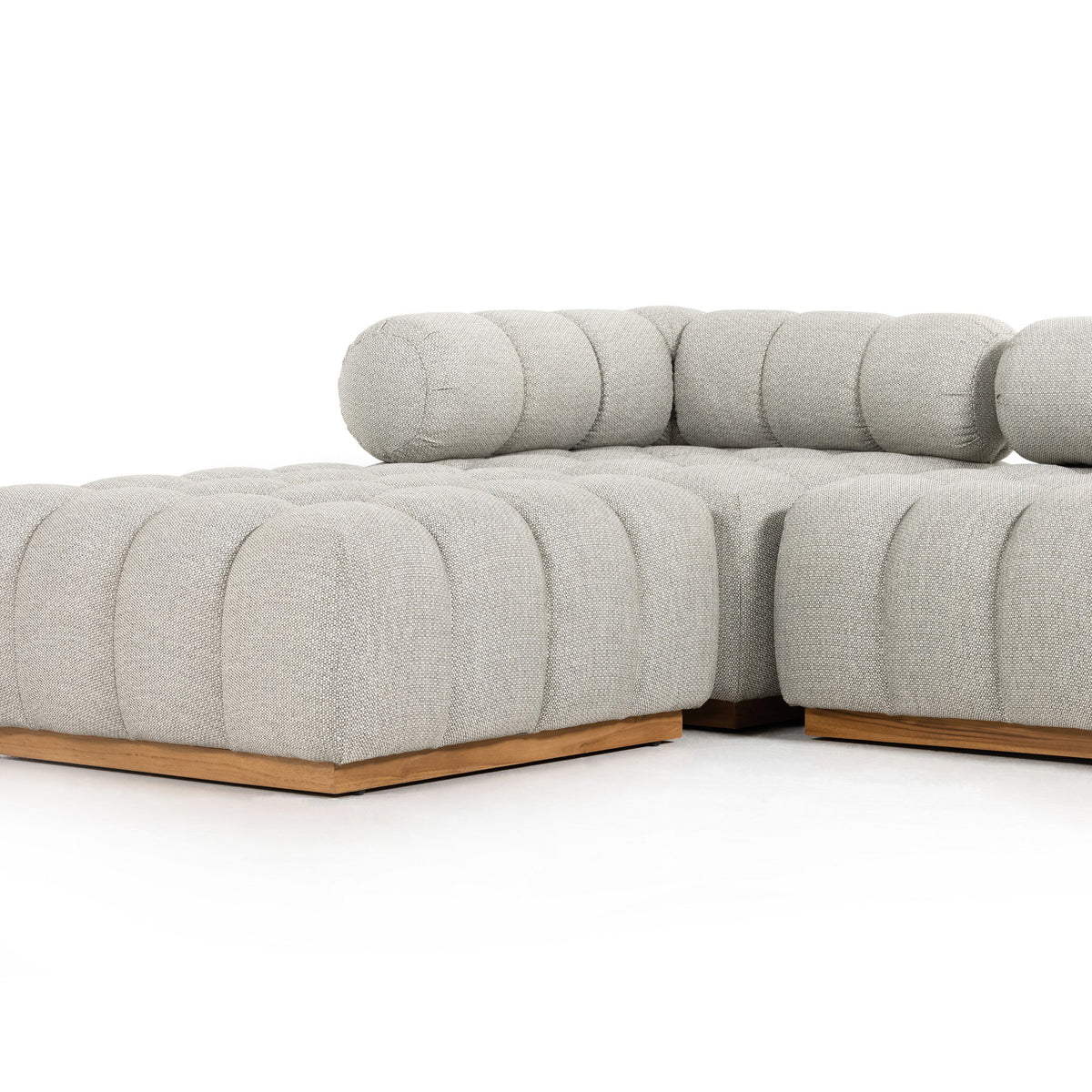Roma Outdoor 3pc Sectional W/ Ottoman