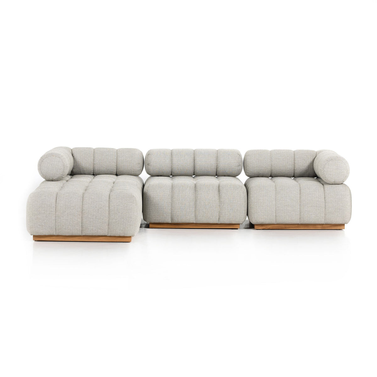 Roma Outdoor 3pc Sectional W/ Ottoman