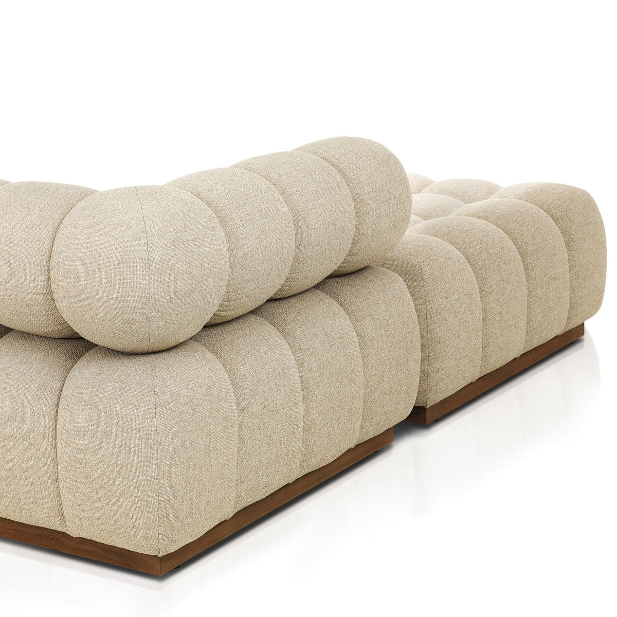Roma Outdoor 3pc Sectional W/ Ottoman