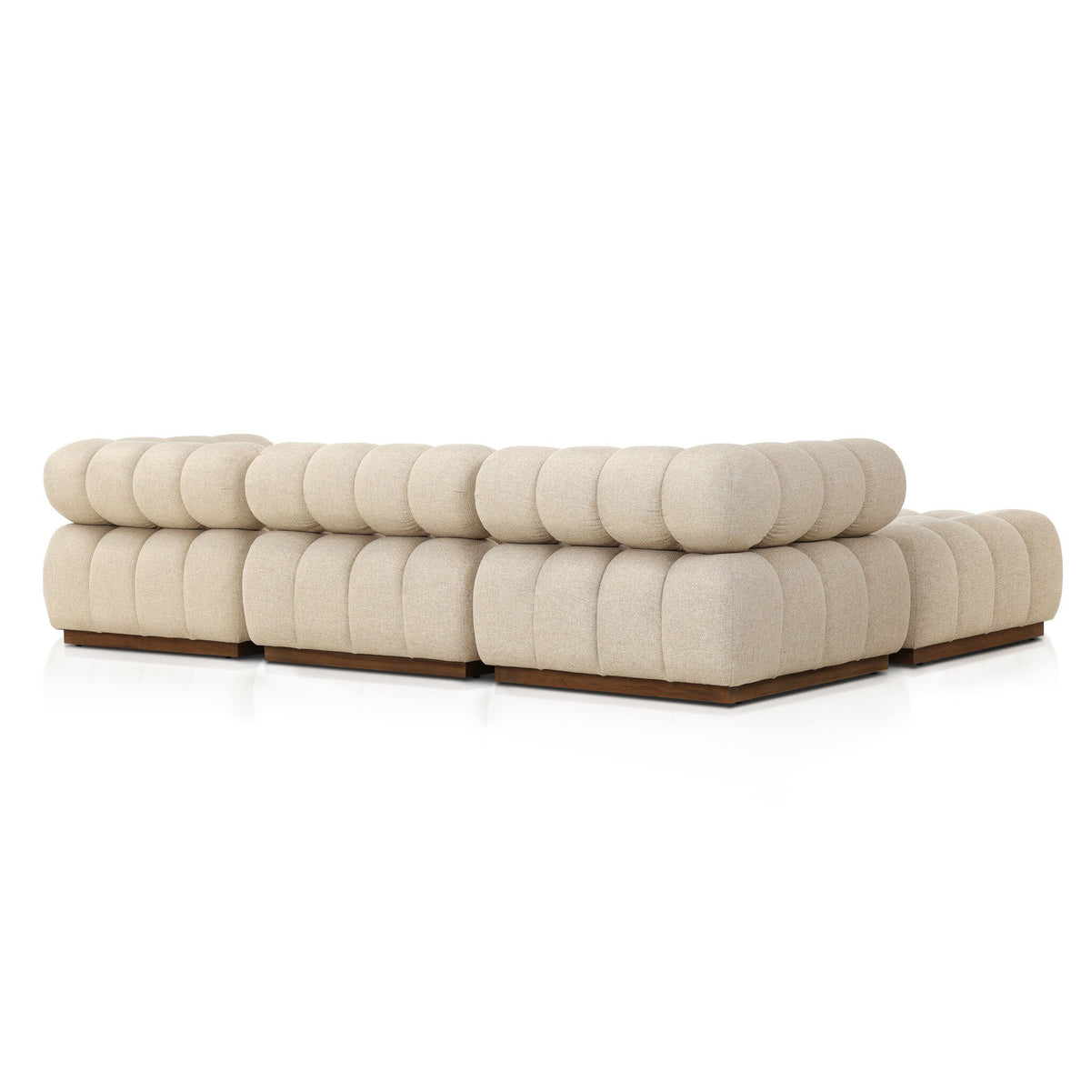 Roma Outdoor 3pc Sectional W/ Ottoman