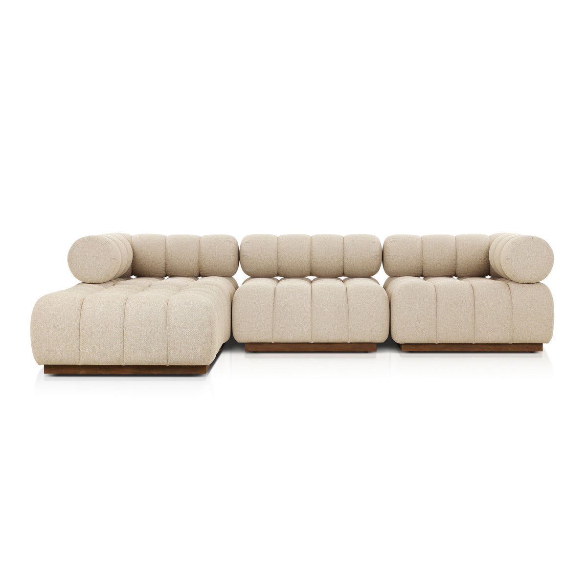 Roma Outdoor 3pc Sectional W/ Ottoman