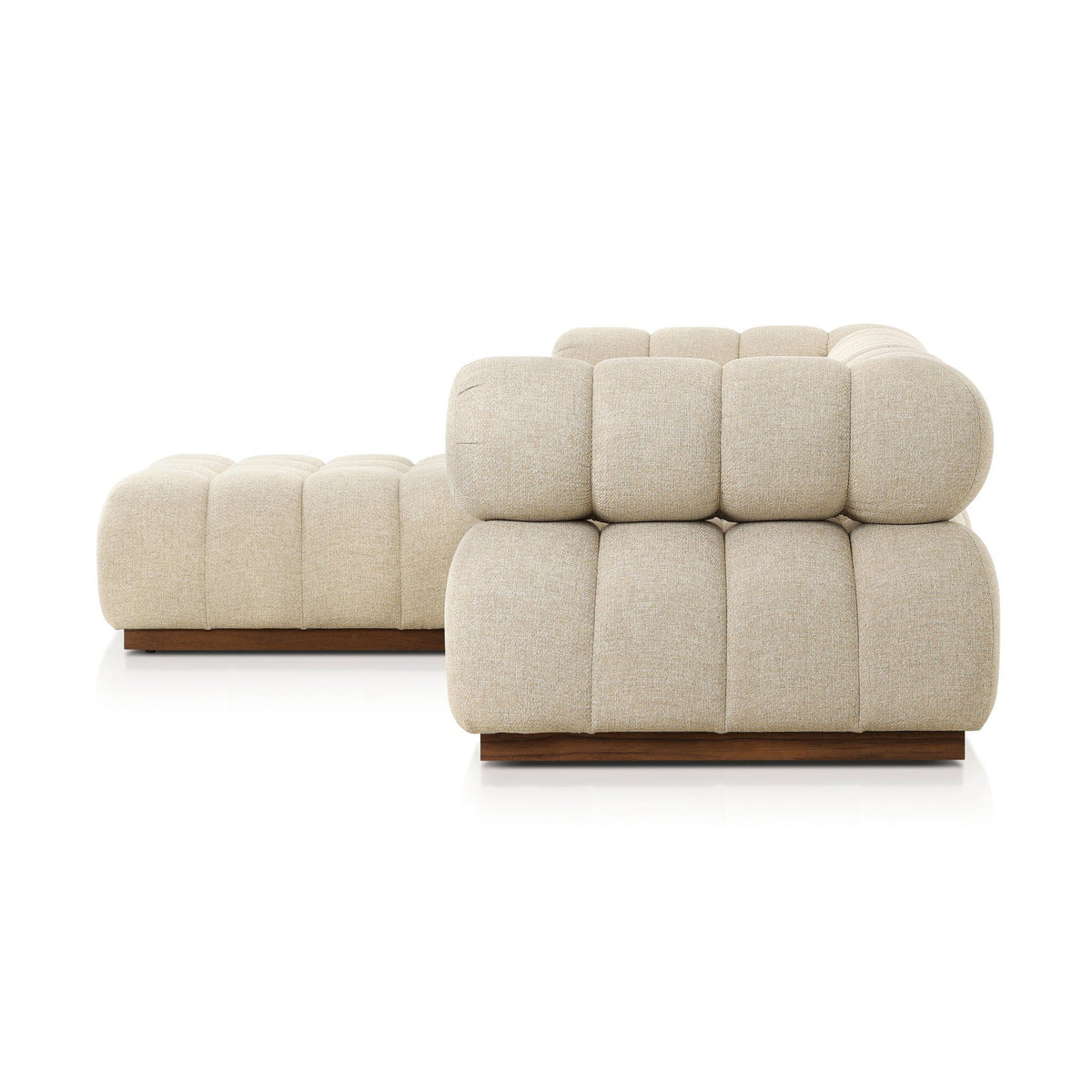 Roma Outdoor 3pc Sectional W/ Ottoman