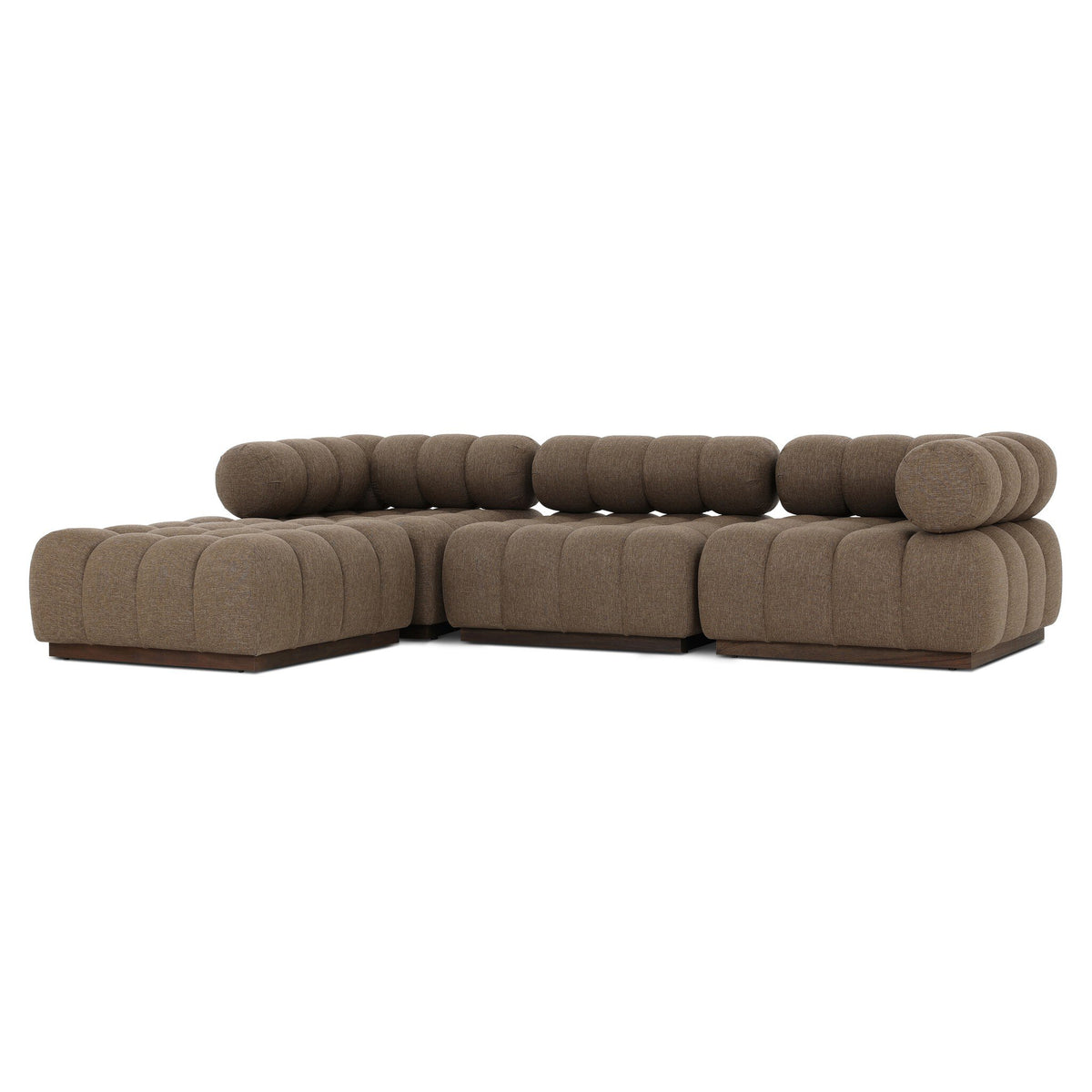 Roma Outdoor 3pc Sectional W/ Ottoman