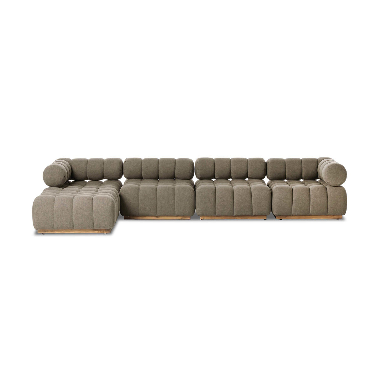 Roma Outdoor 4pc Sectional W/ Ottoman