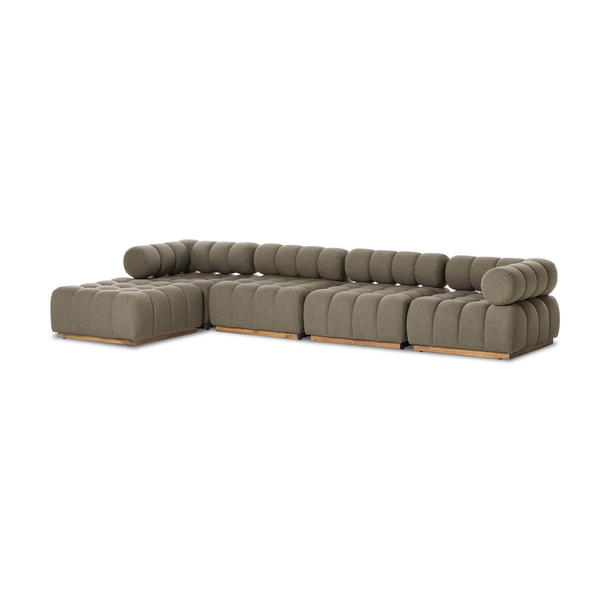 Roma Outdoor 4pc Sectional W/ Ottoman