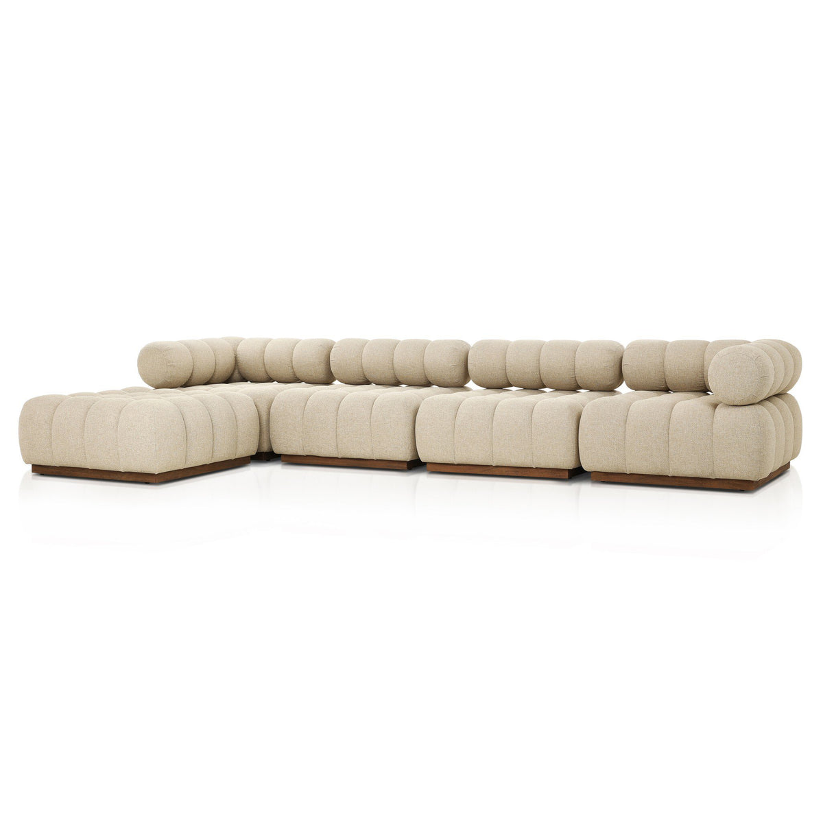 Roma Outdoor 4pc Sectional W/ Ottoman