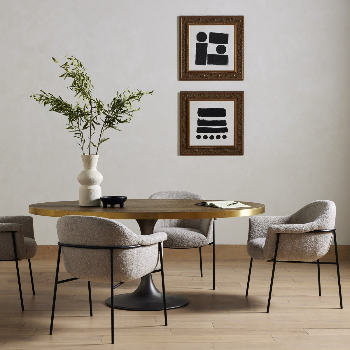 Evans Oval Dining Table-72"