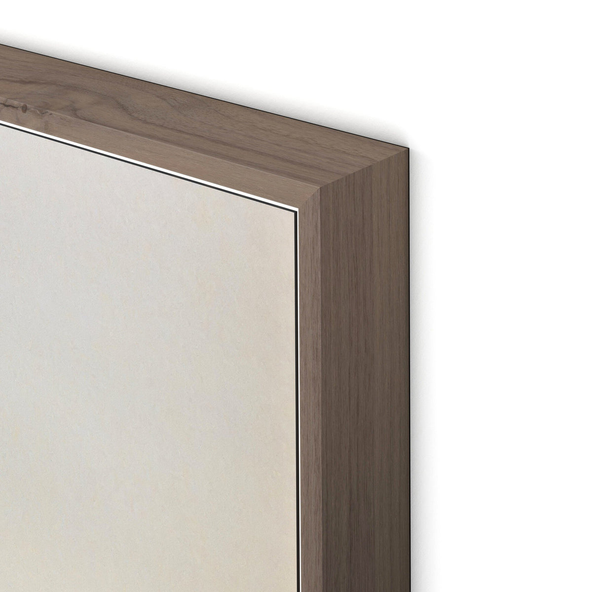a close up of a wood frame