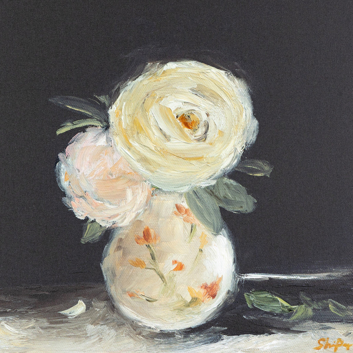 Flowers In Vase By Shaina Page