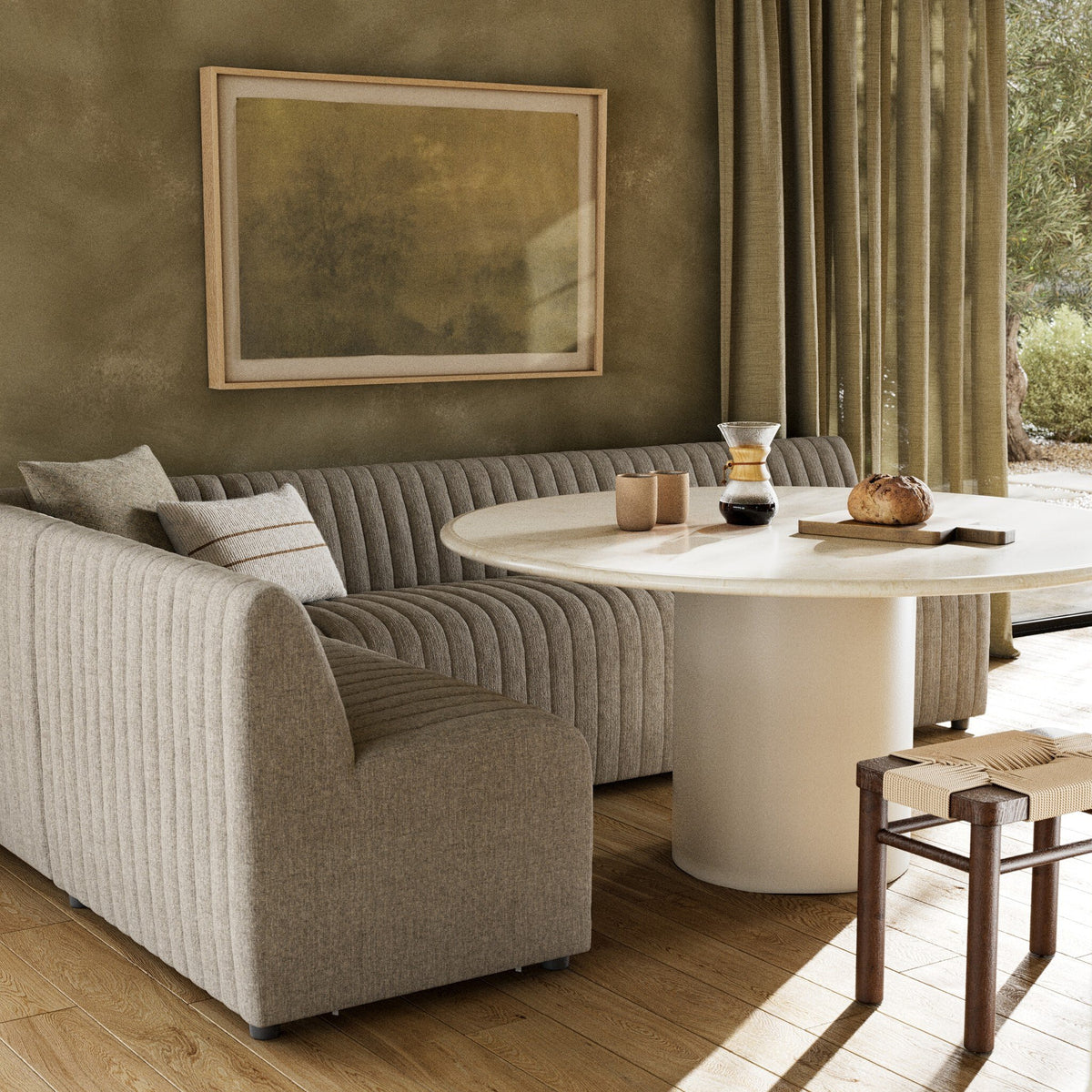 Augustine Dining Banquette L Shape 110"
