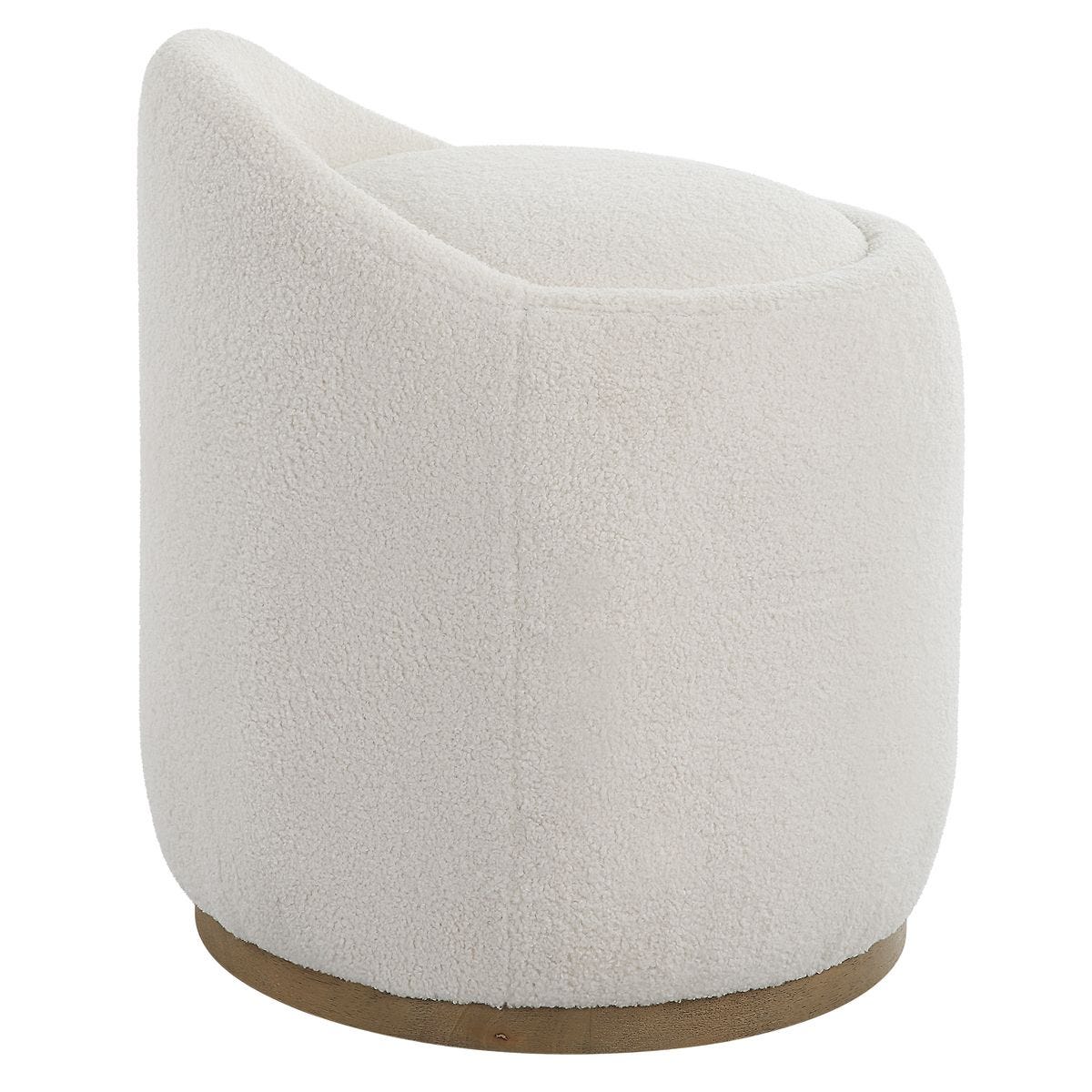 Swirl Swivel Ottoman