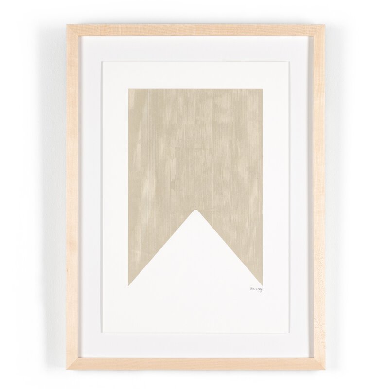 Triangle In Taupe By The Holly Collective