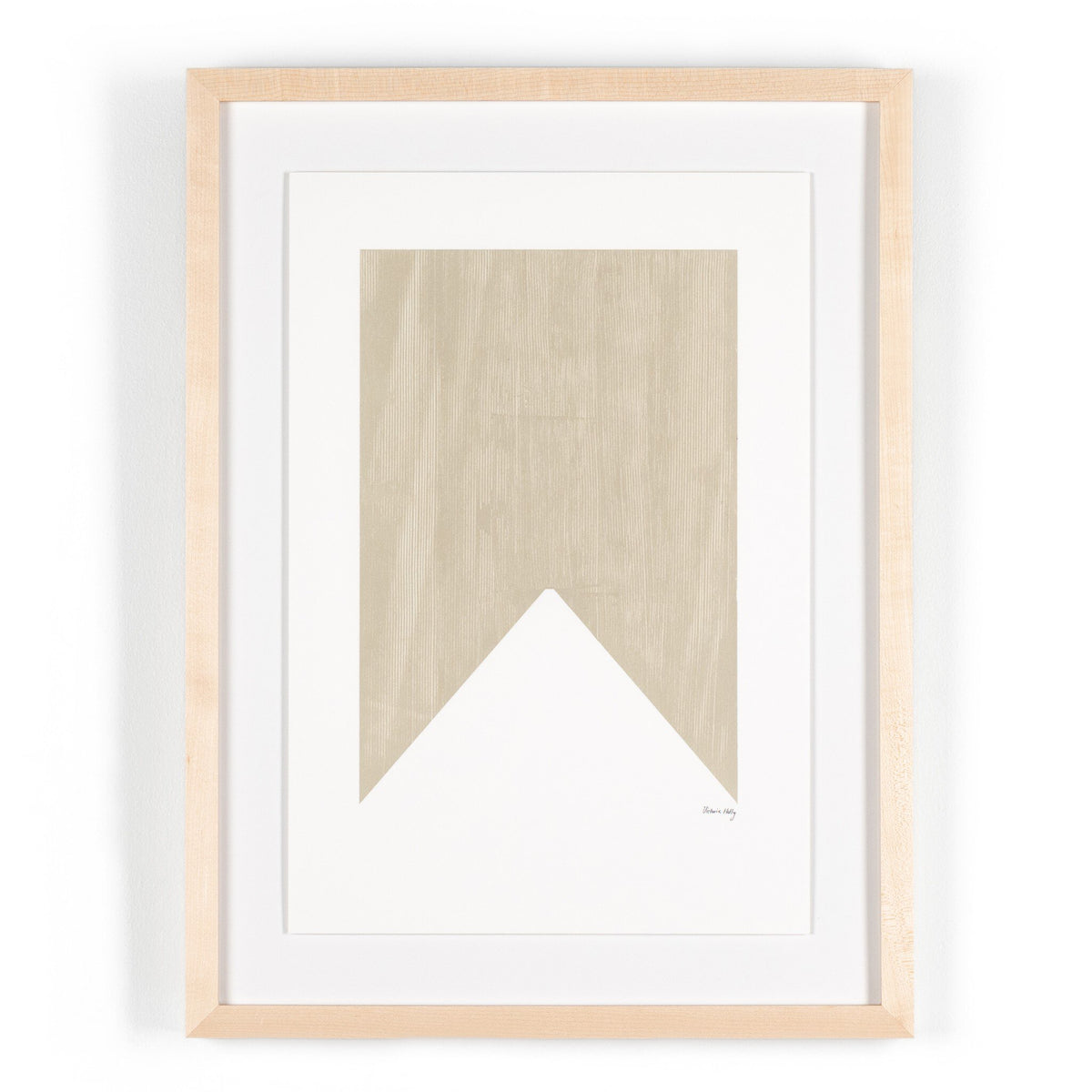 Triangle In Taupe By The Holly Collective