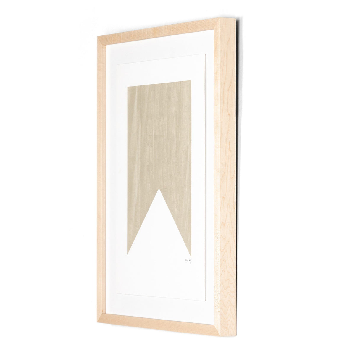 Triangle In Taupe By The Holly Collective