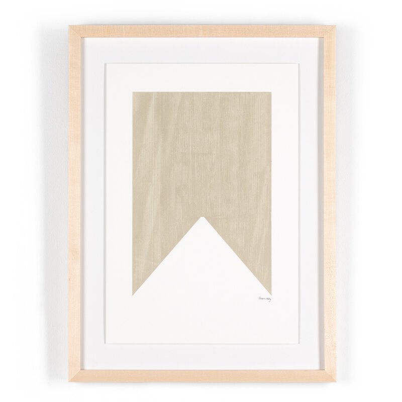 Triangle In Taupe By The Holly Collective