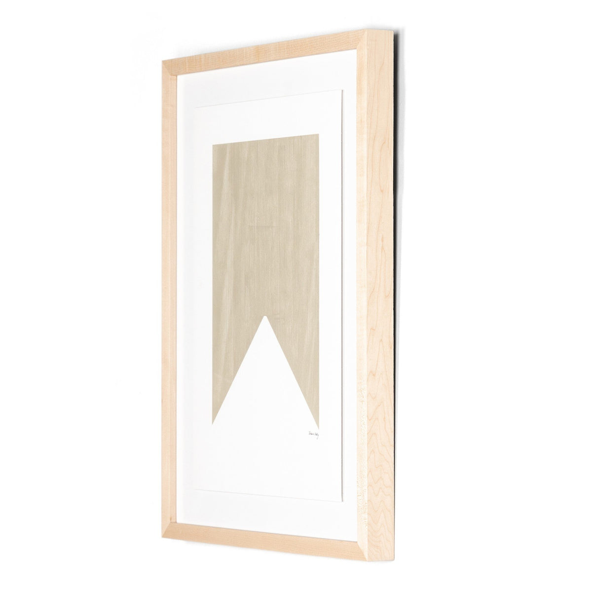 Triangle In Taupe By The Holly Collective