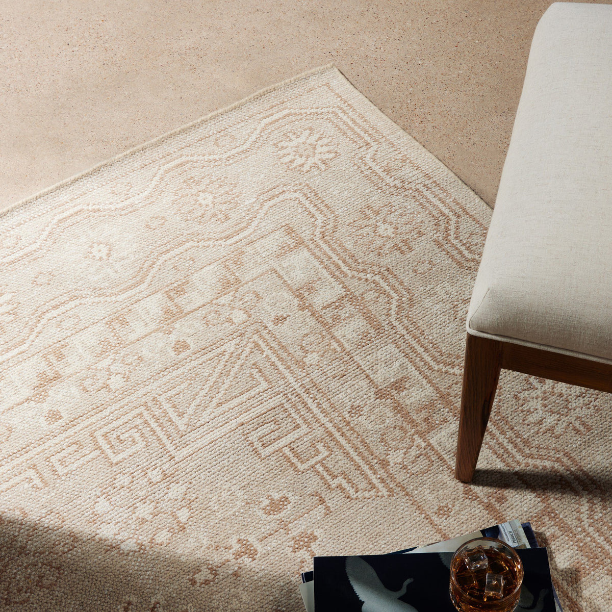 a rug on the floor