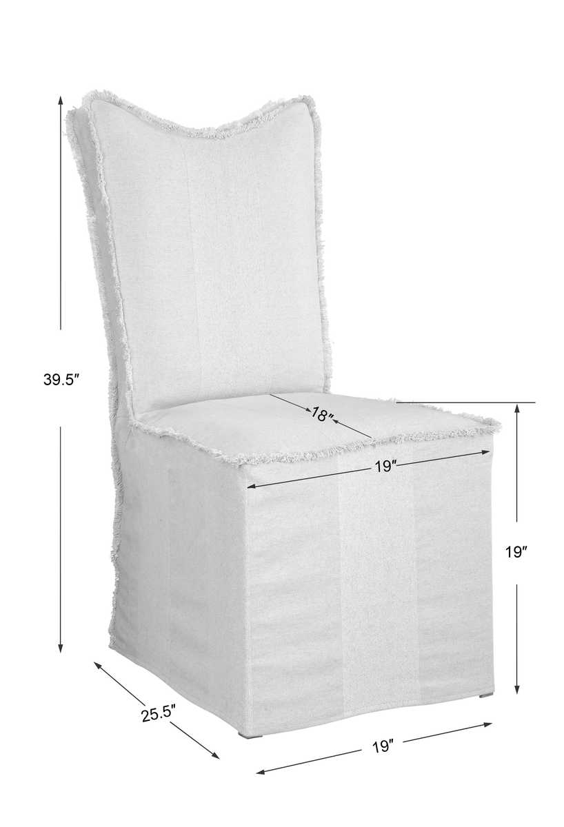Lenore Armless Chair, Flax, 2 Per Box, Priced Each