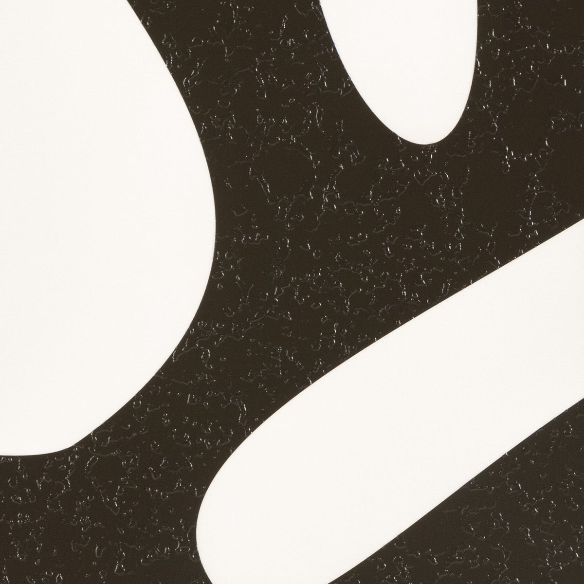 a black and white background with white ovals