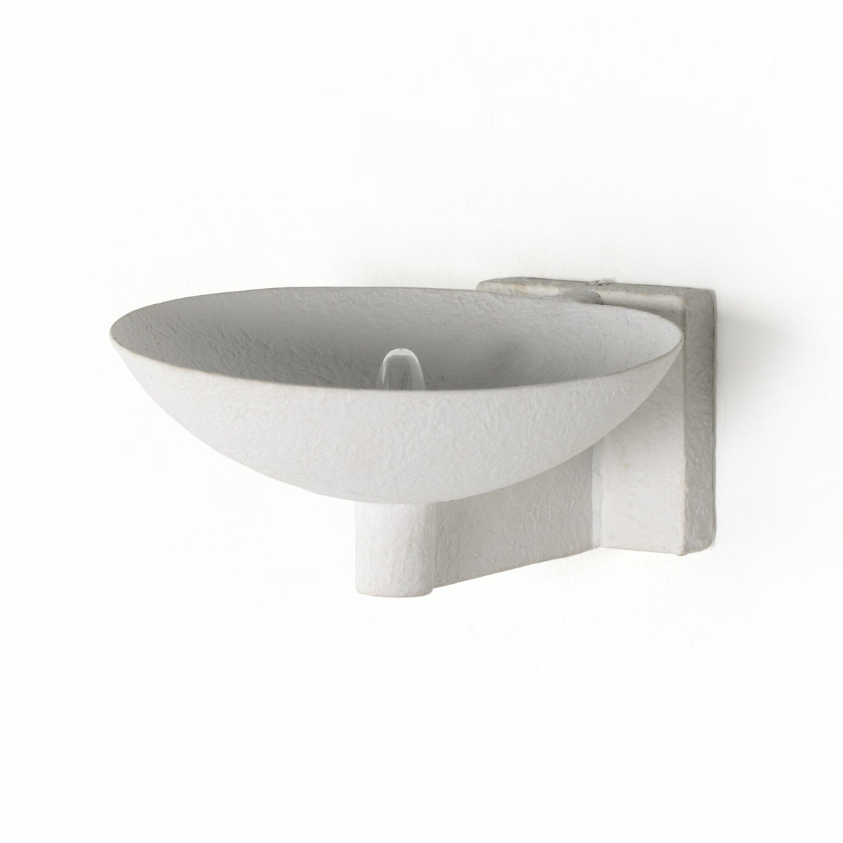 a white wall mounted sink