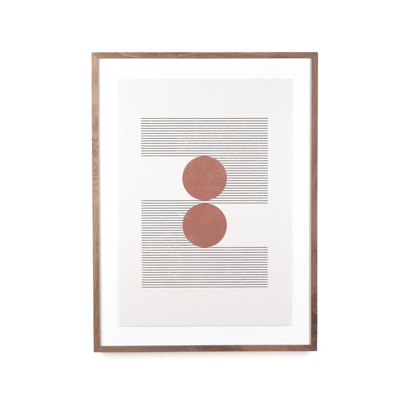 Woodblock The Hug Beige By Roseanne Kenny