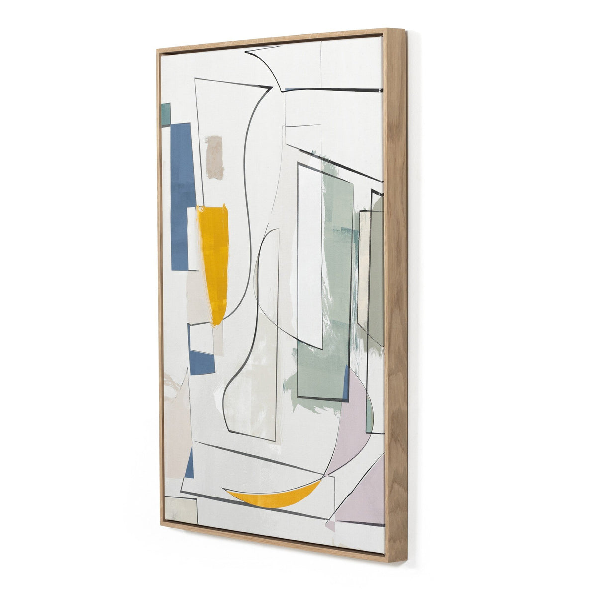 a painting in a wooden frame