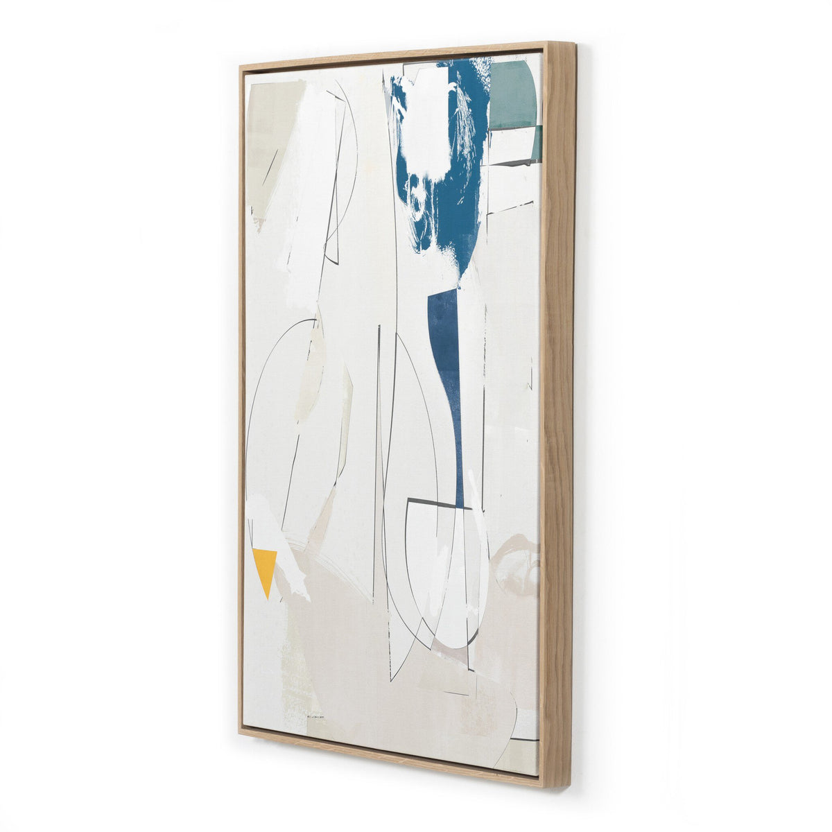 a framed art on a white background