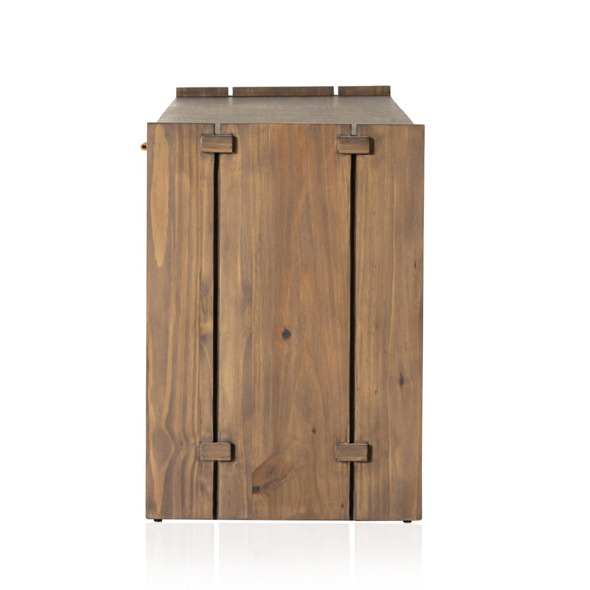 a wooden box with four sides