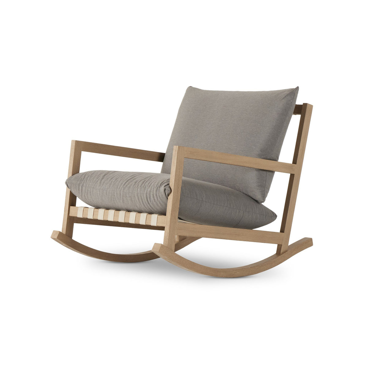 a rocking chair with a pillow