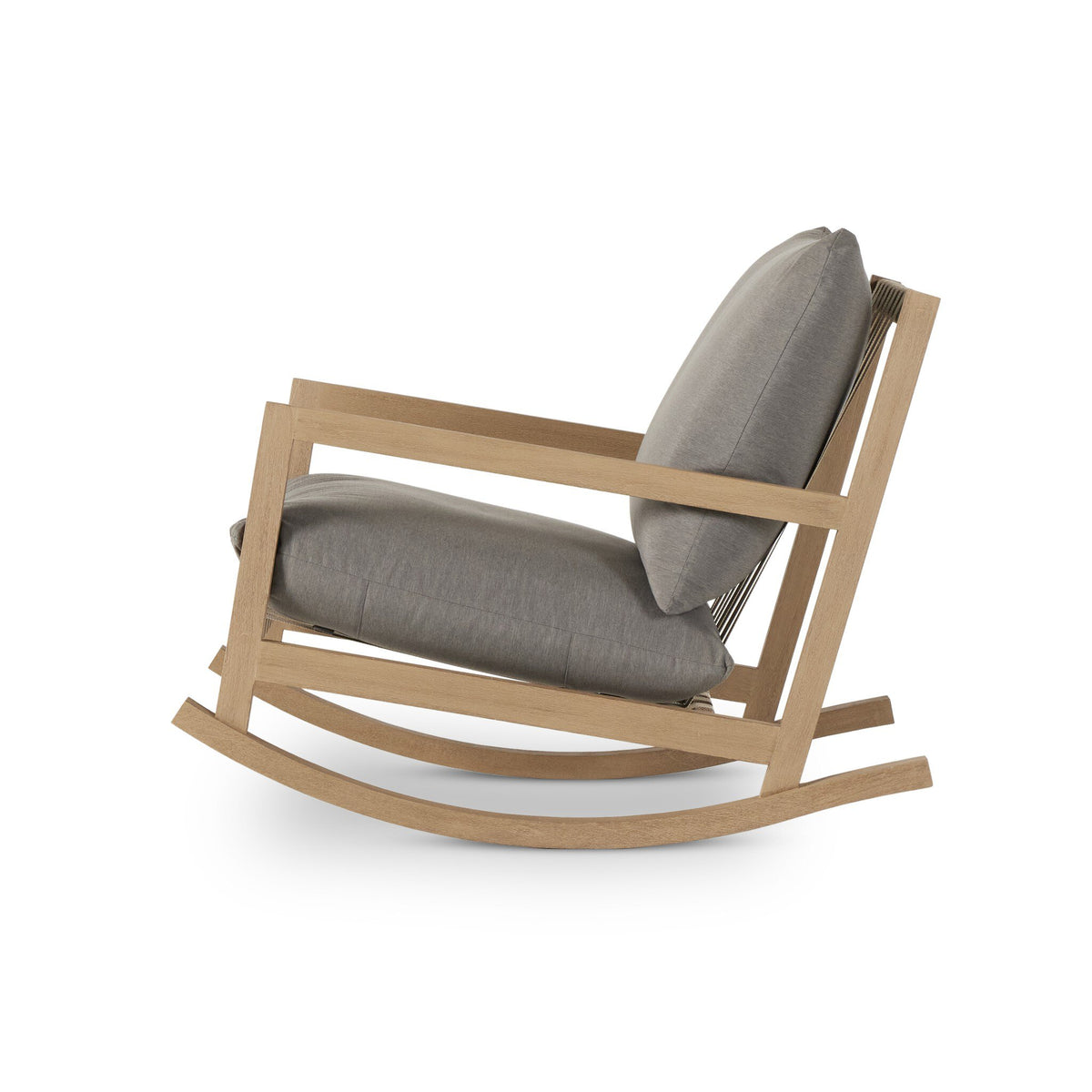 a rocking chair with a pillow