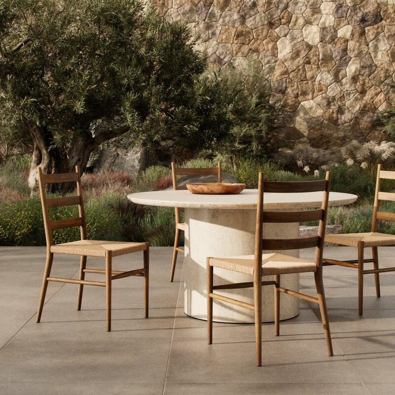 Ladder Back Outdoor Dining Chair