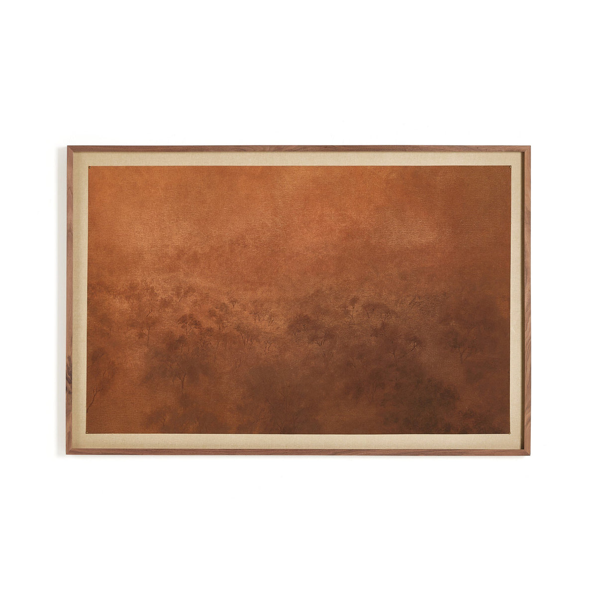 a brown rectangular object with a white border