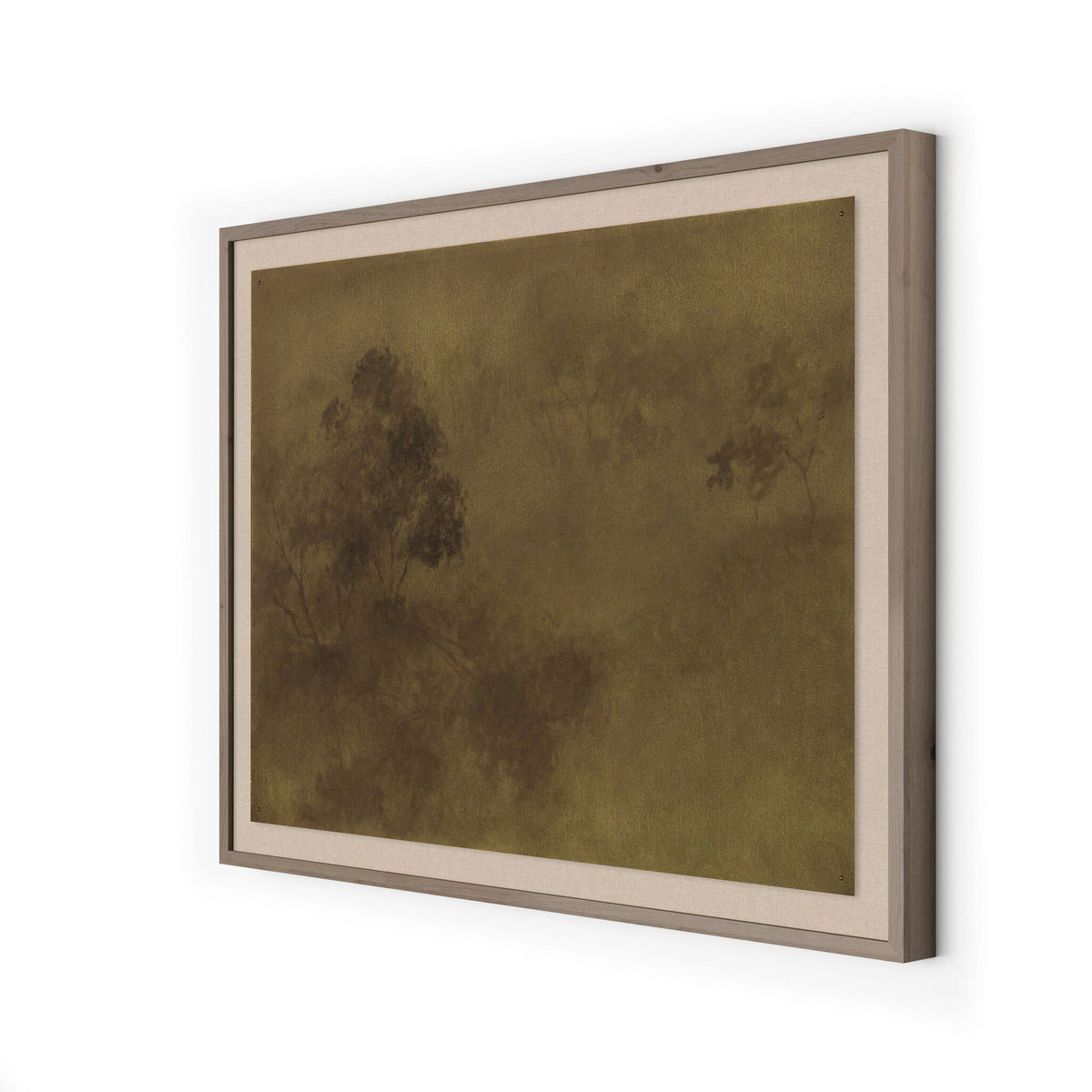 a framed picture on a wall