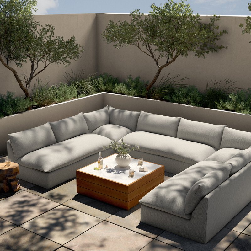 Grant Outdoor 5 Pc Sectional