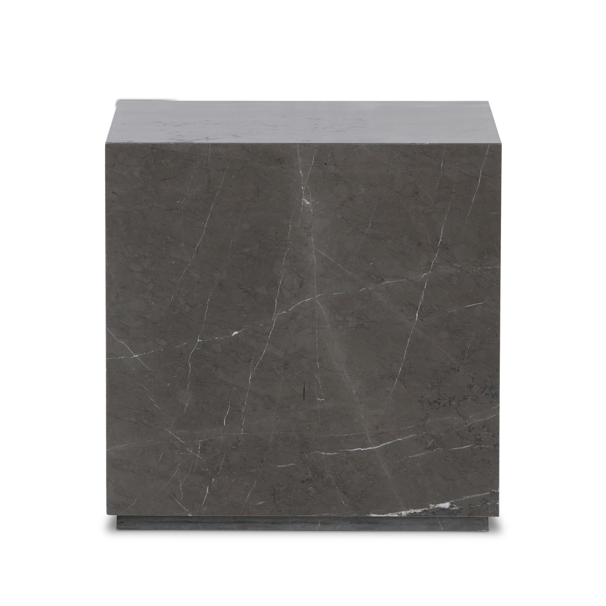 Modern Marble Plinth End Table
