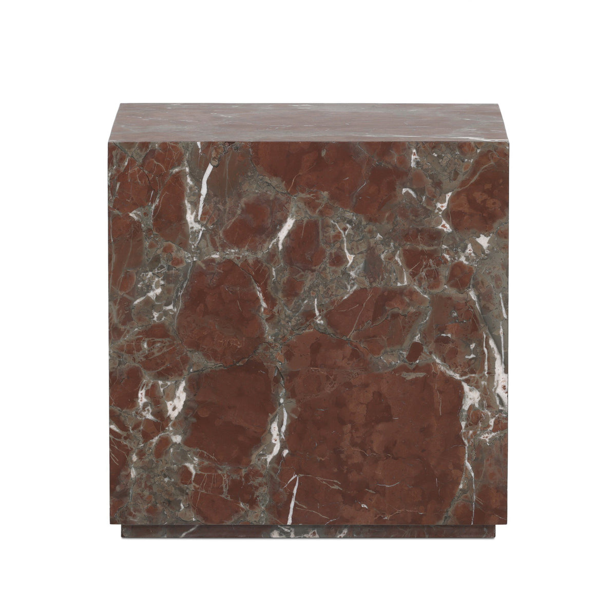 Modern Marble Plinth End Table