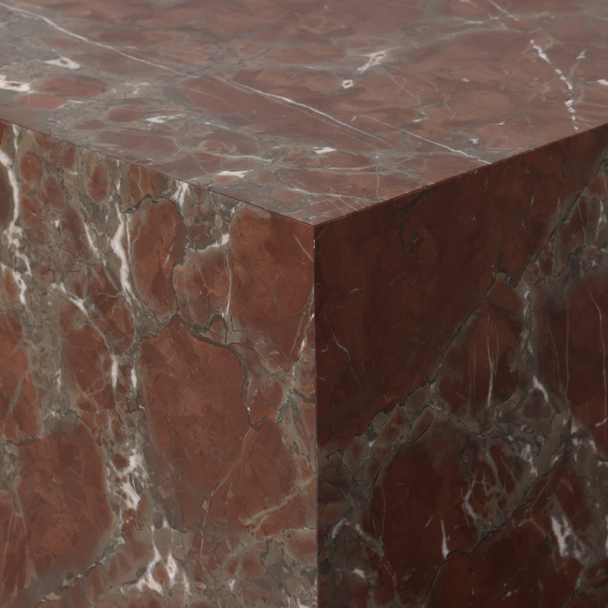 Modern Marble Plinth End Table